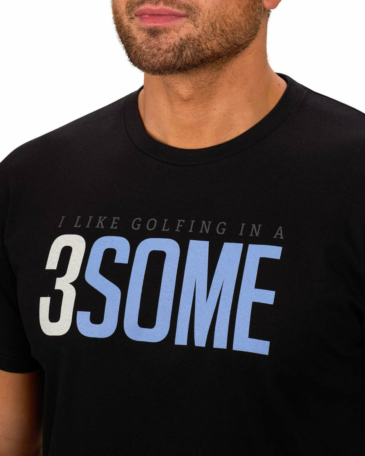 Black Clover Men's Black Golf-Themed Graphic Tee for Golf & Lifestyle