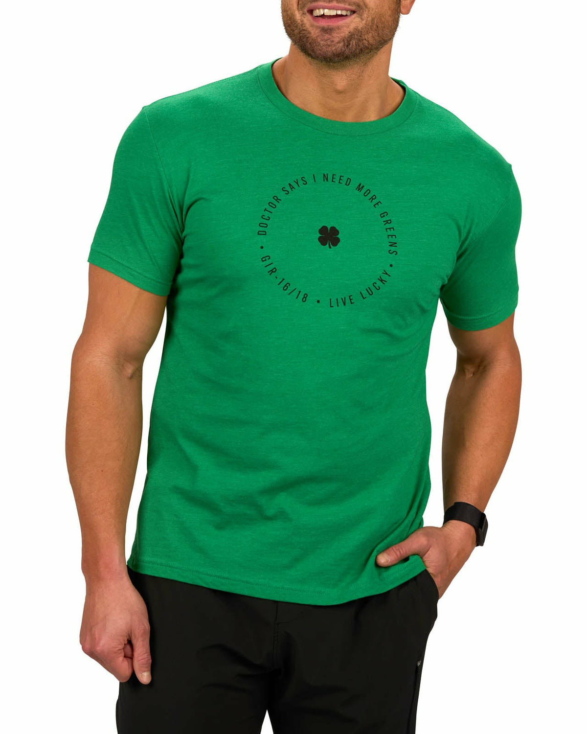 Black Clover Men's Green Graphic Tee for Golf and Casual Wear