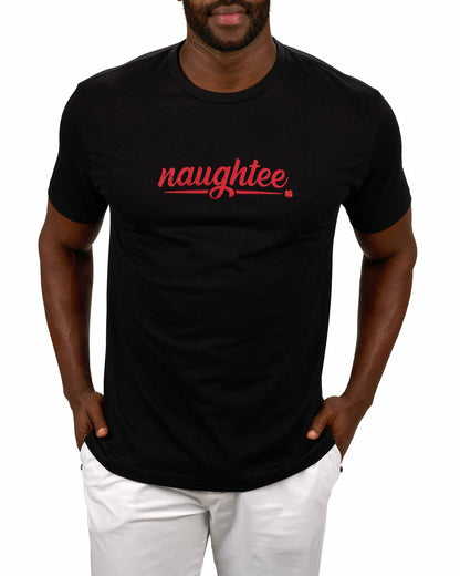 Black Clover Men's Edgy Black and Red Graphic Tee for Golf & Lifestyle