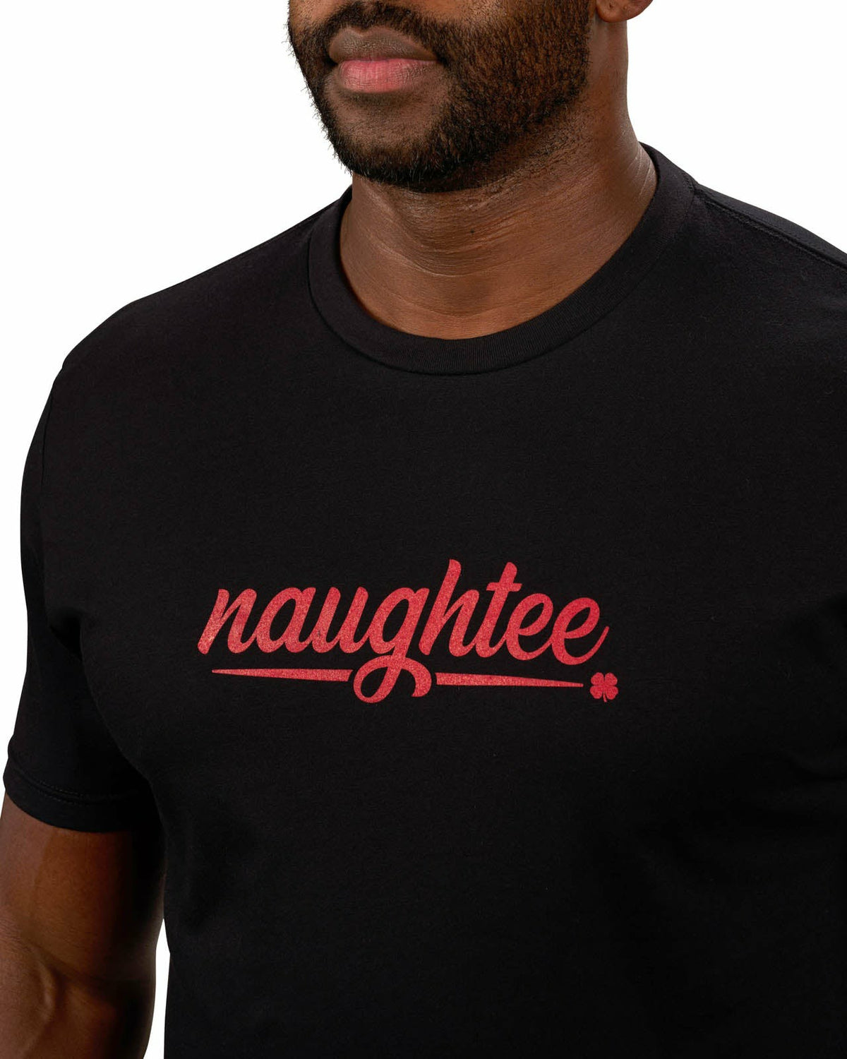 Black Clover Men's Edgy Black and Red Graphic Tee for Golf & Lifestyle