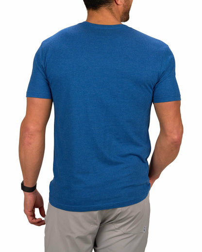 Black Clover Men's Cool Blue and Wood Logo Graphic Tee for Golf & Lifestyle