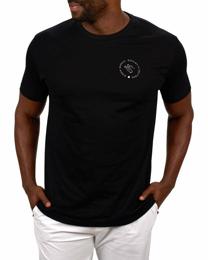Black Clover Men's Black and White Graphic Tee for Golf & Lifestyle
