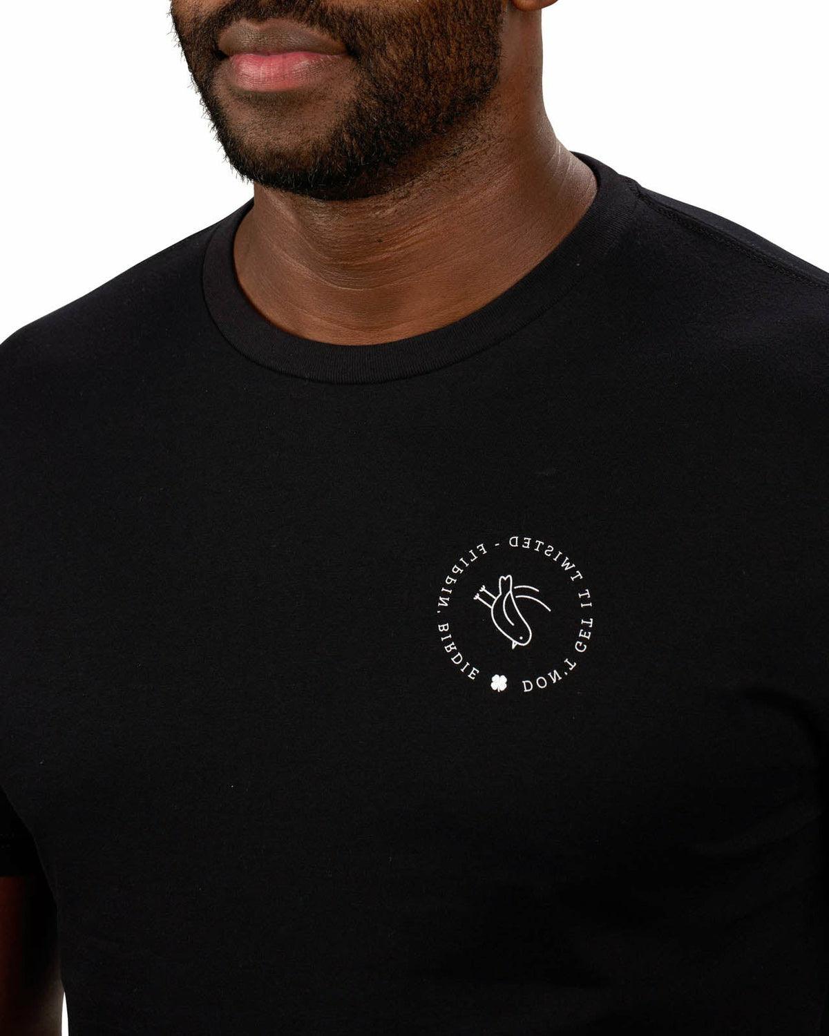 Black Clover Men's Black and White Graphic Tee for Golf & Lifestyle