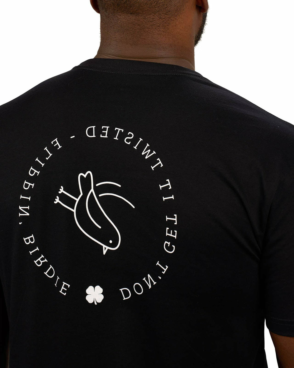 Black Clover Men's Black and White Graphic Tee for Golf & Lifestyle