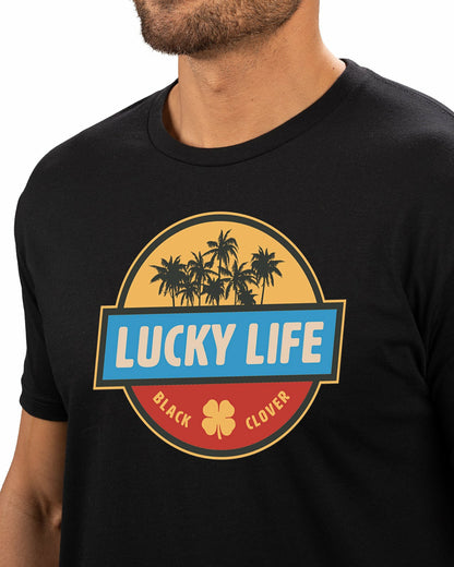 Black Clover Men's Versatile Black Graphic Tee for Golf & Lifestyle