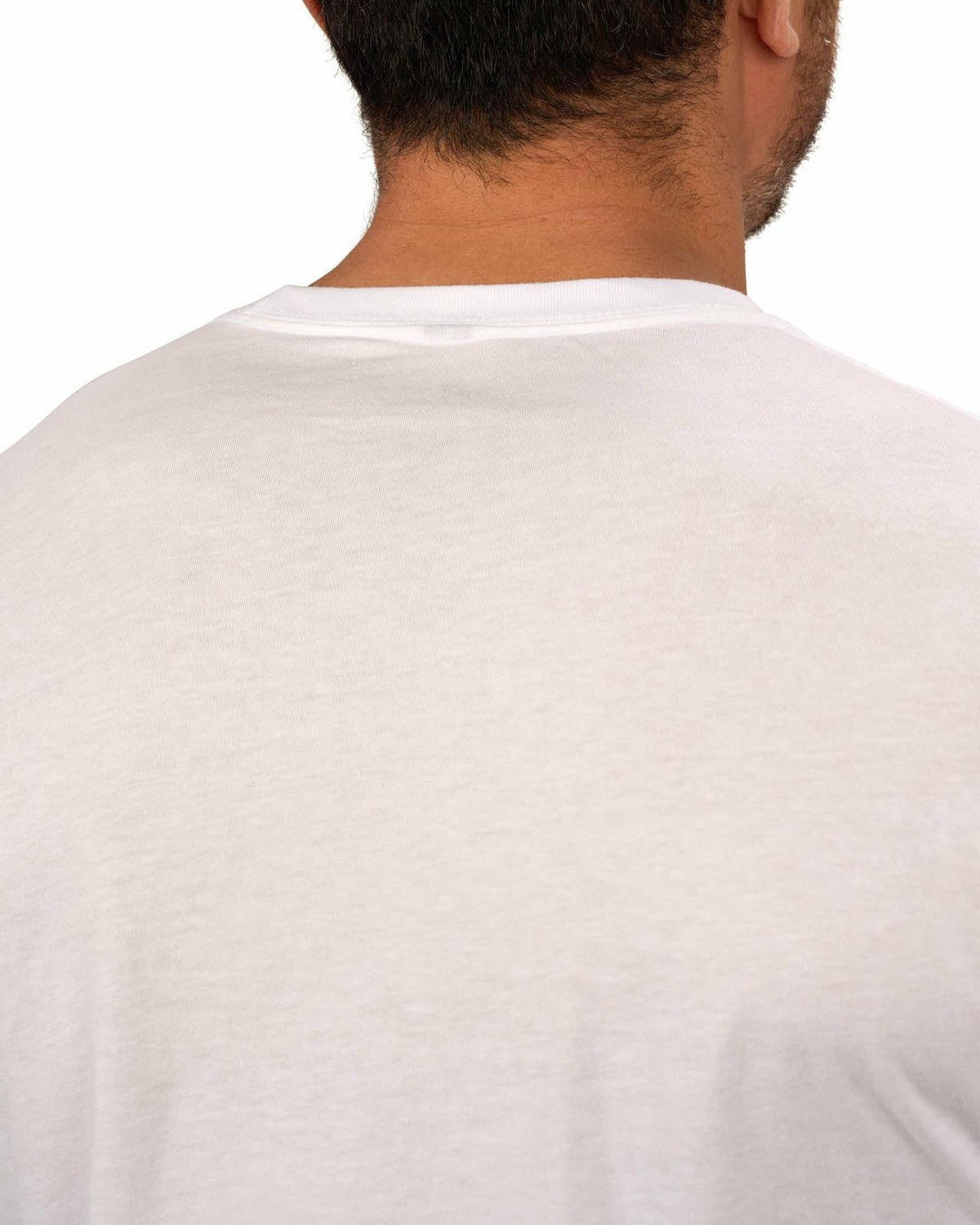 Black Clover Men's White Graphic Tee with Blue Upside Down Logo for Golf & Lifestyle