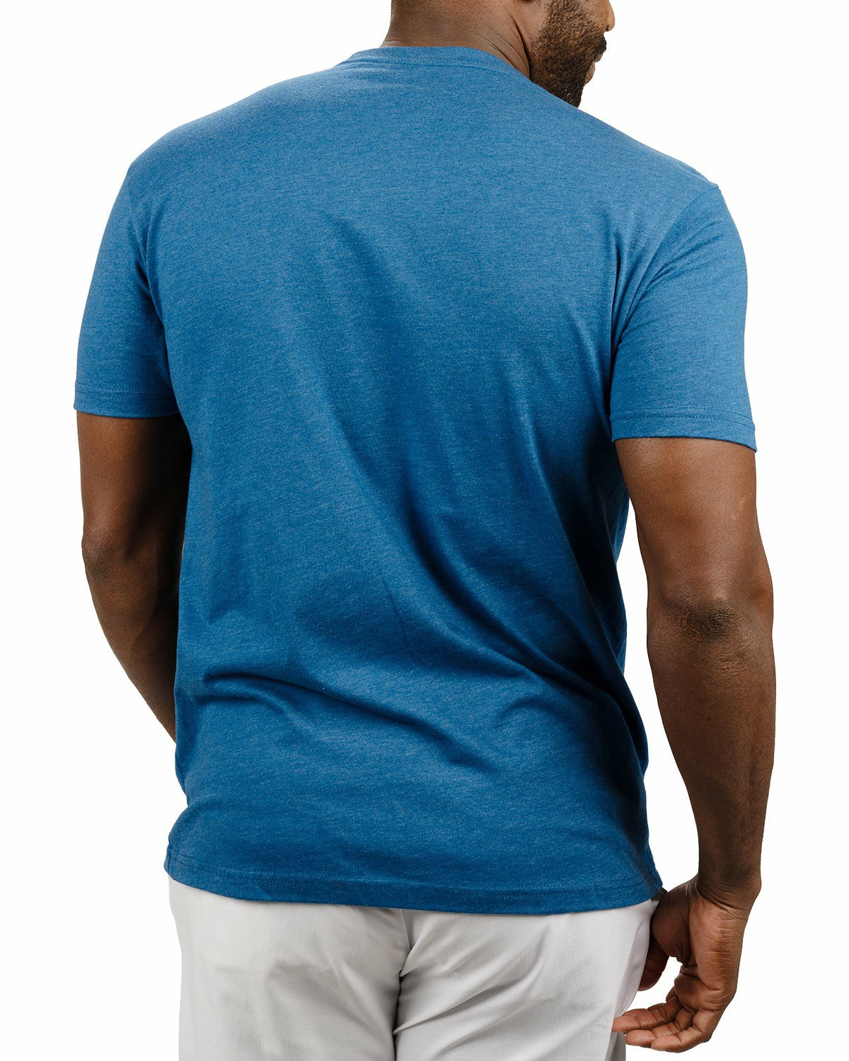 Black Clover Men's Heather Blue and White Graphic Tee