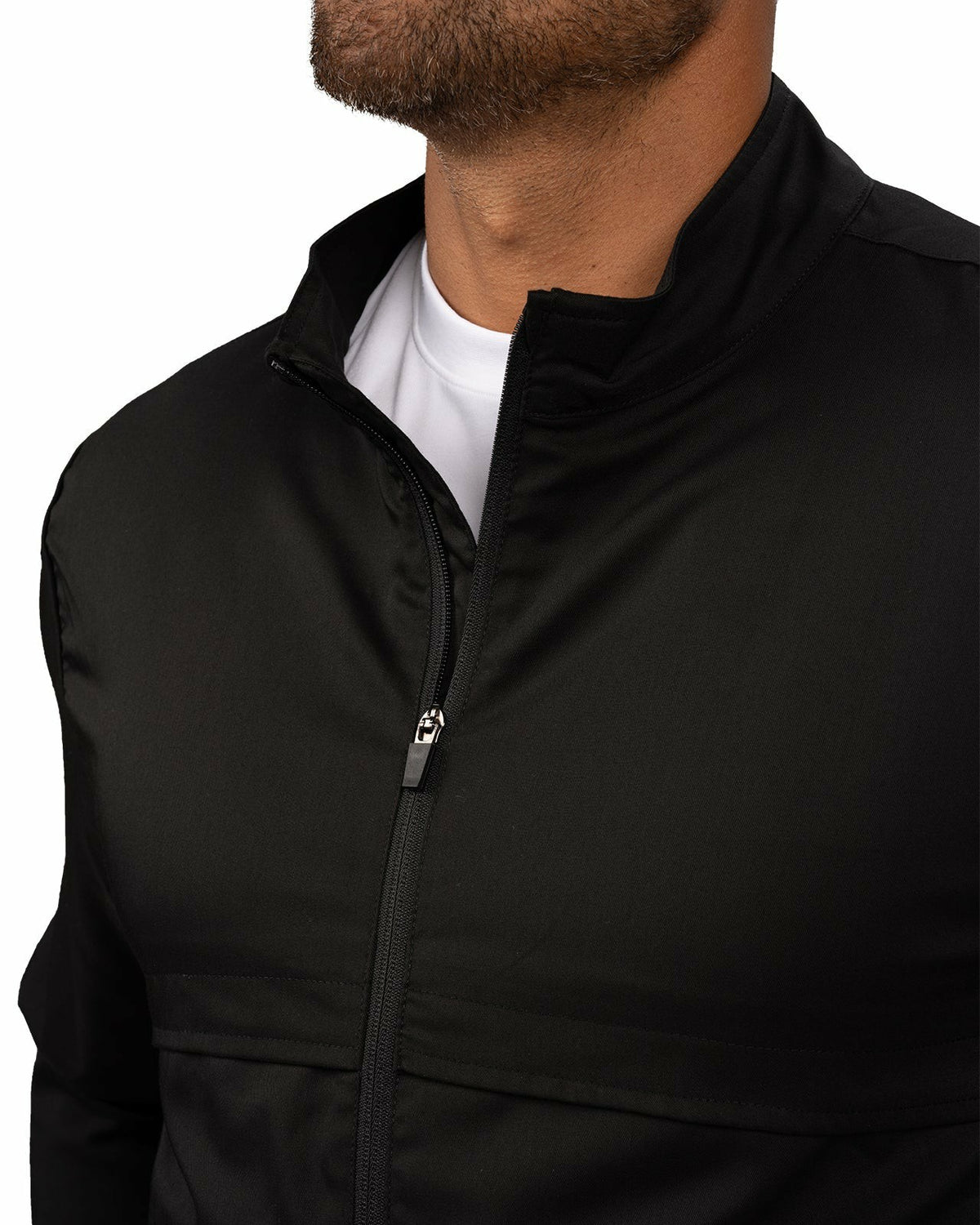 Black Clover Men's Black Twill Stretch Casual Jacket