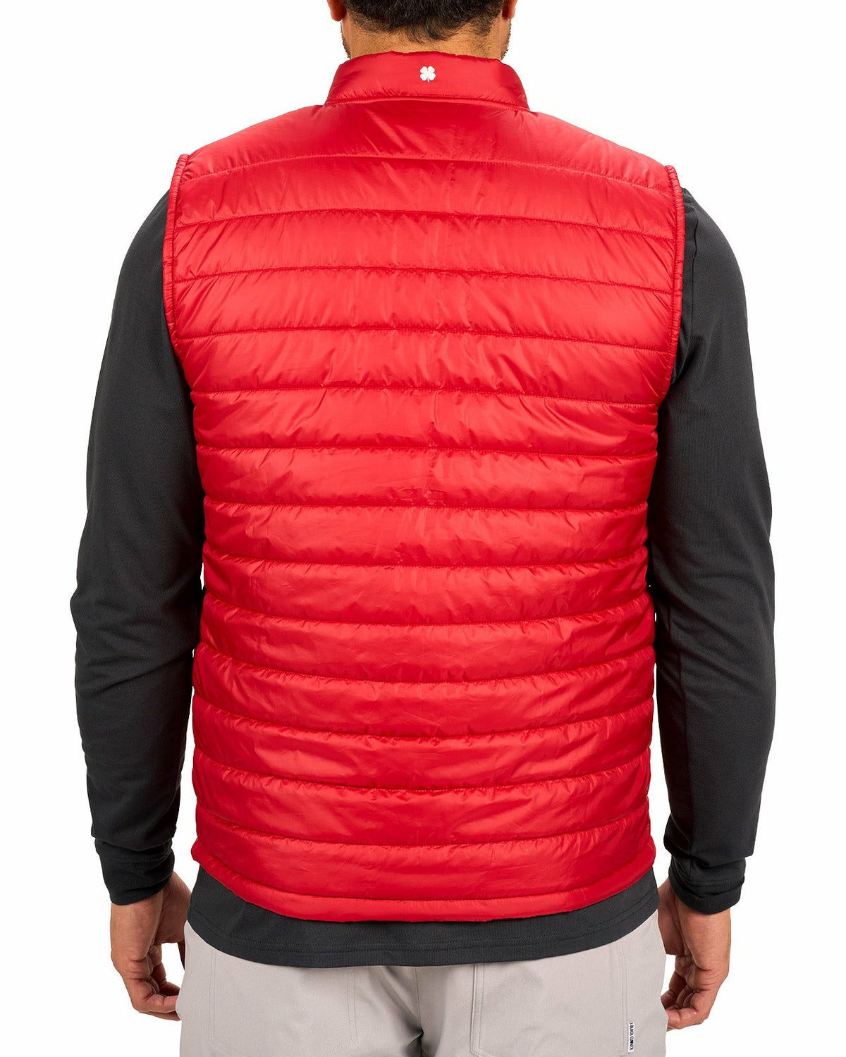 Black Clover Men's Red Quilted Vest