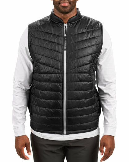Black Clover Men's Black Quilted Vest