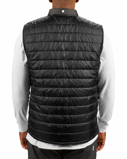 Black Clover Men's Black Quilted Vest