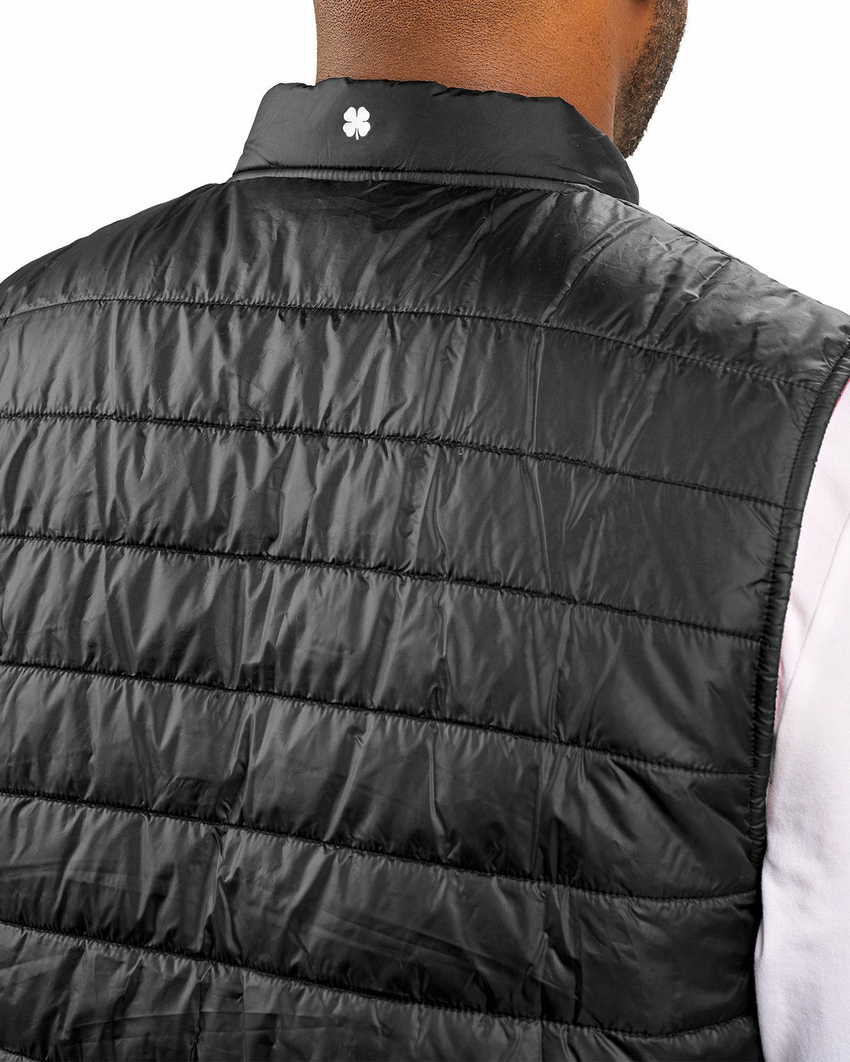 Black Clover Men's Black Quilted Vest