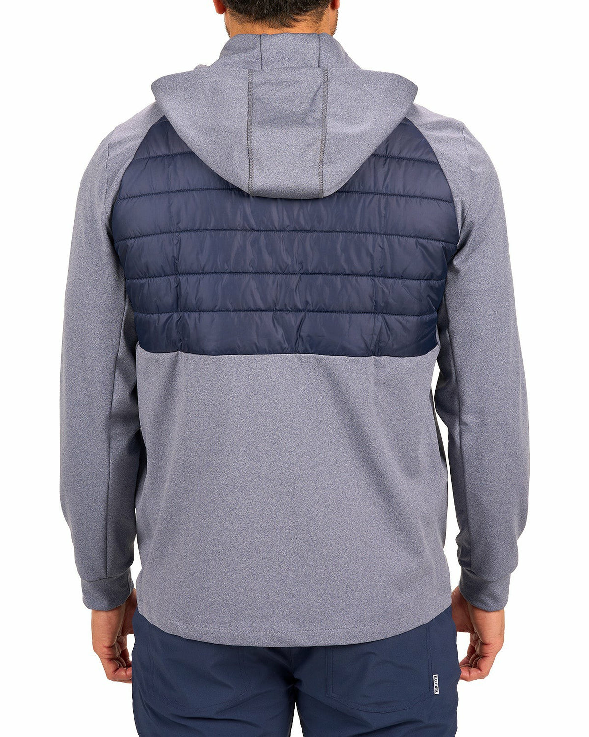 Black Clover Men's Blue Quilted Jacket Hoodie