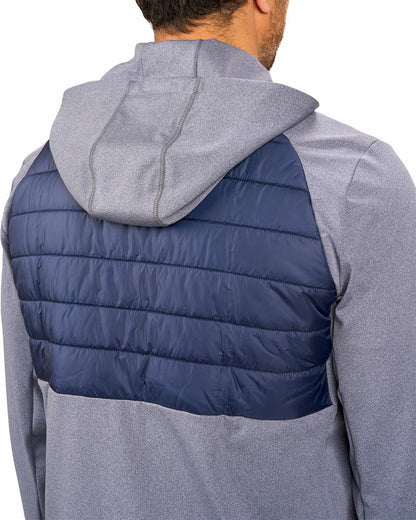 Black Clover Men's Blue Quilted Jacket Hoodie