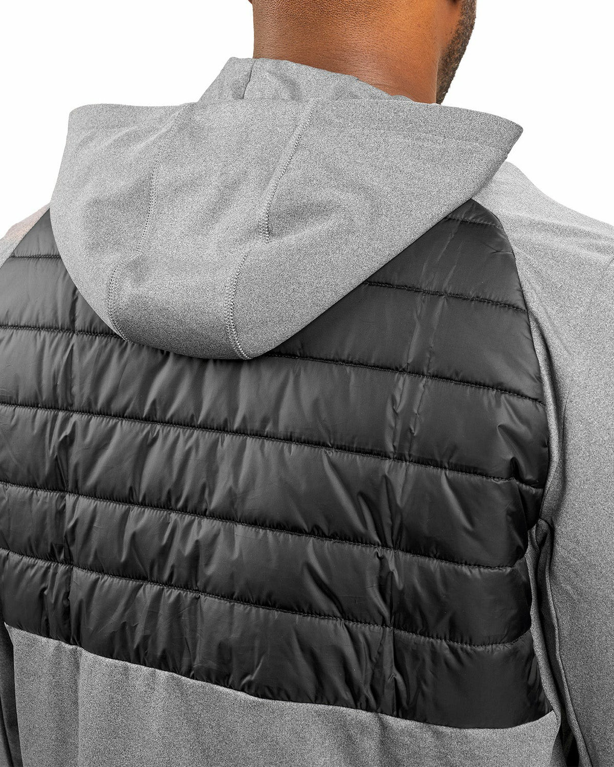 Black Clover Men's Black Quilted Jacket Hoodie