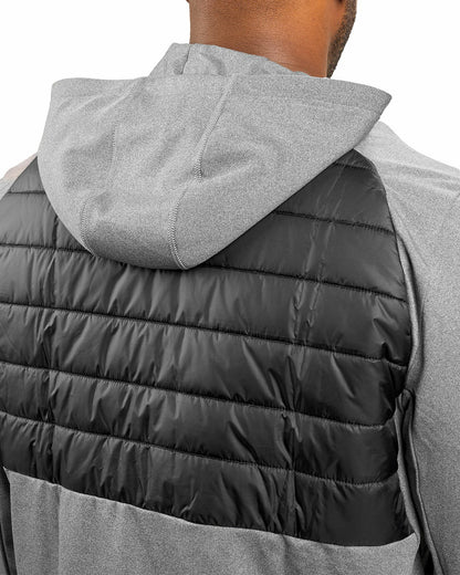 Black Clover Men's Black Quilted Jacket Hoodie