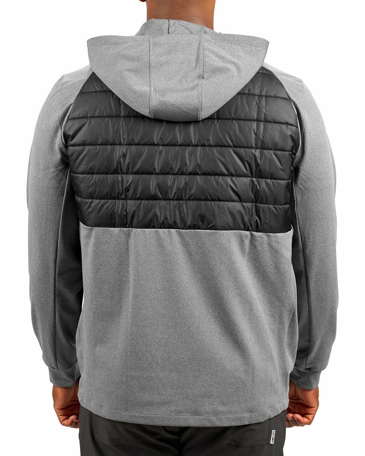 Black Clover Men's Black Quilted Jacket Hoodie