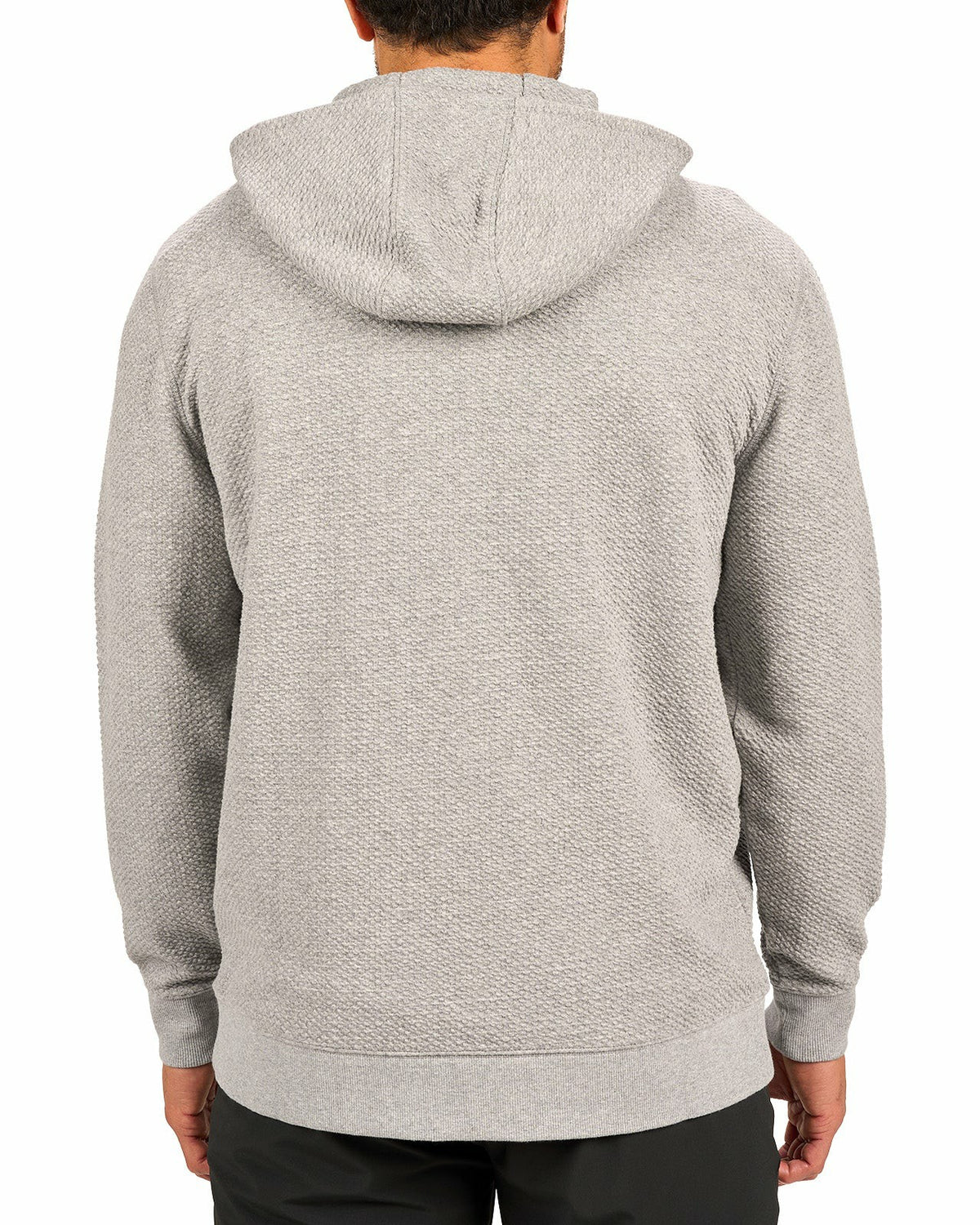 Black Clover Men's Textured Grey Zip Hoodie