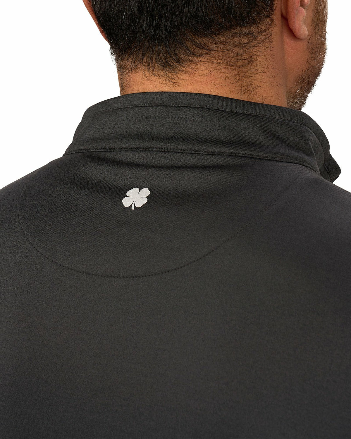 Black Clover Men's Athletic Black Quarter-Zip Hoodie