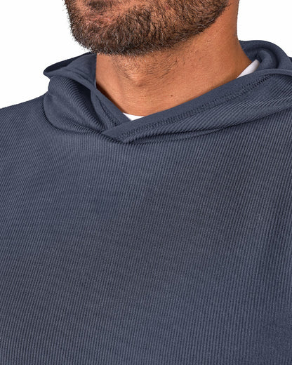 Black Clover Men's Versatile Blue Hoodie for Style and Comfort