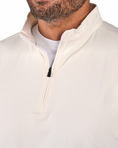 Black Clover Men's Versatile White Quarter-Zip Sweatshirt for Style and Comfort
