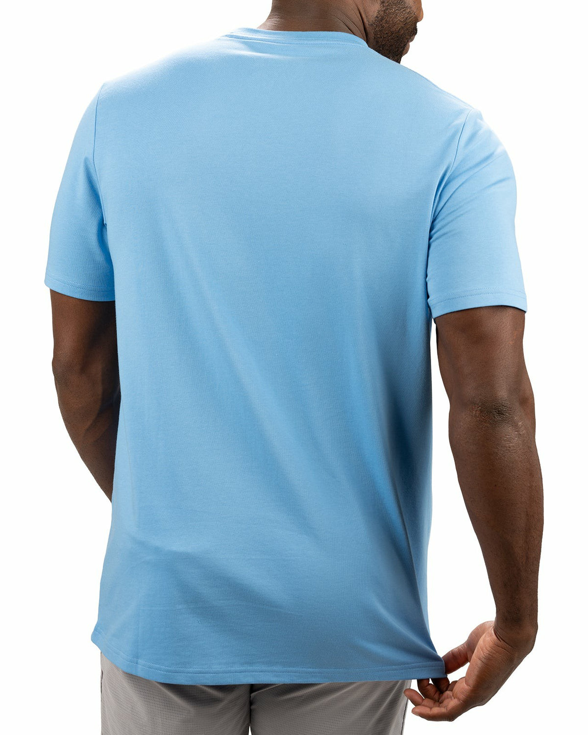 Black Clover Lightweight Luxury Short-Sleeved Blue Men's Pocket Tee