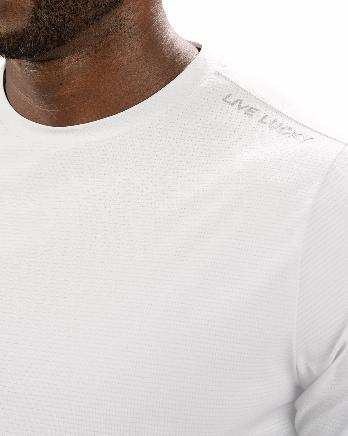 Black Clover White Short-Sleeved Athletic Performance Tee