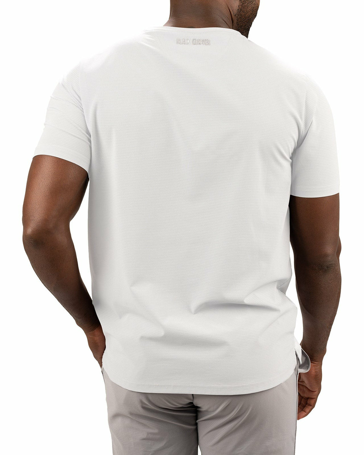 Black Clover White Short-Sleeved Athletic Performance Tee