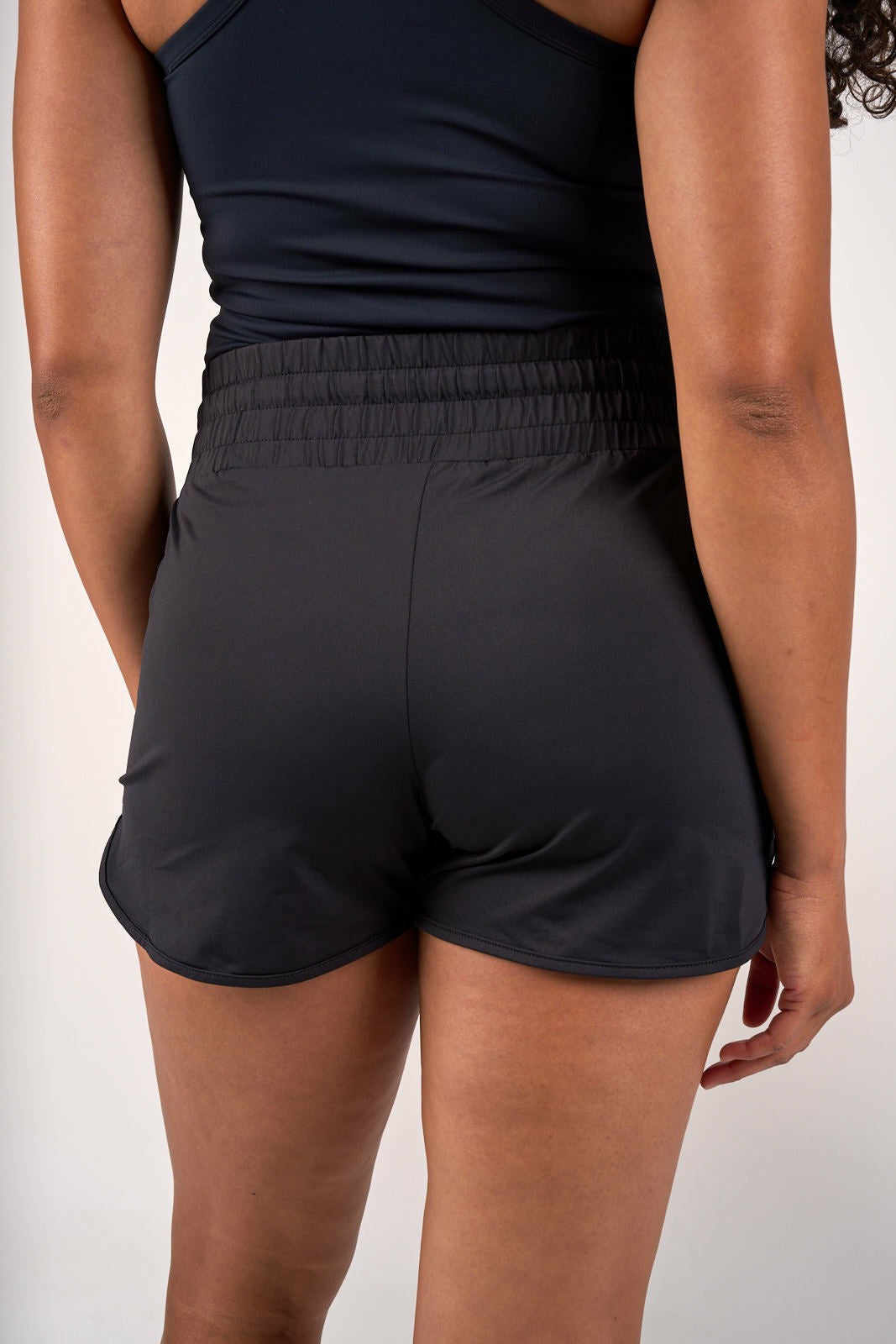Black Clover Women's Stretchy Athletic Black Shorts