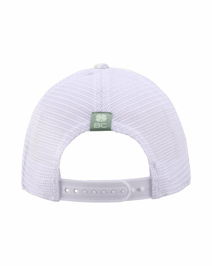 Black Clover Unisex White and Green Floral Print Tropical Trucker Hat