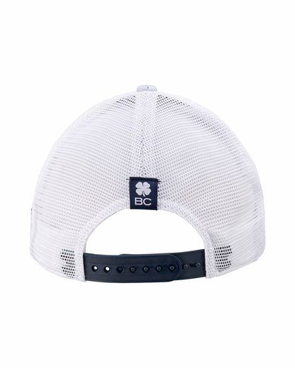 Black Clover Unisex Blue and Navy Floral Print Tropical Trucker Hat