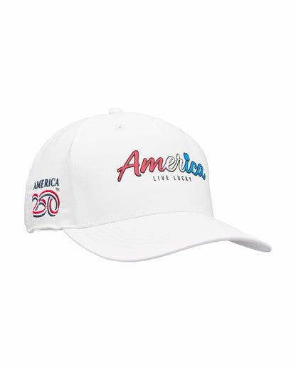 Black Clover Unisex Patriotic White Hat - America 250th Edition