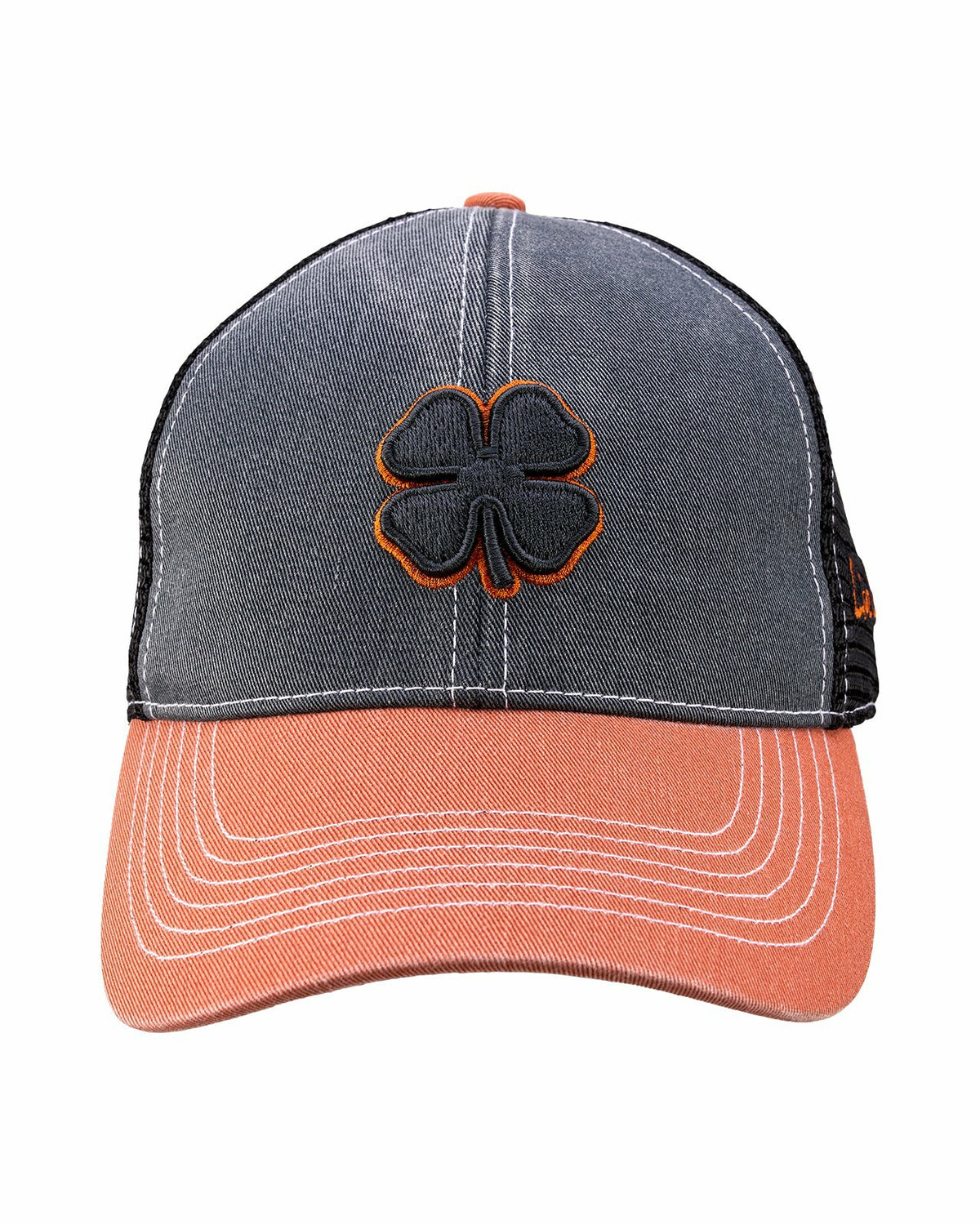 Black Clover Vintage Two-Tone Black Golf Hat with Black Mesh