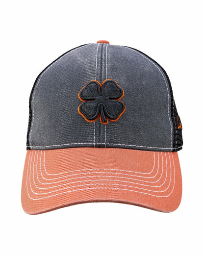 Black Clover Vintage Two-Tone Black Golf Hat with Black Mesh