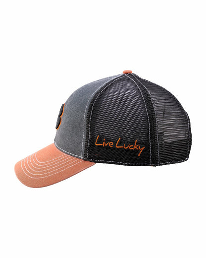 Black Clover Vintage Two-Tone Black Golf Hat with Black Mesh