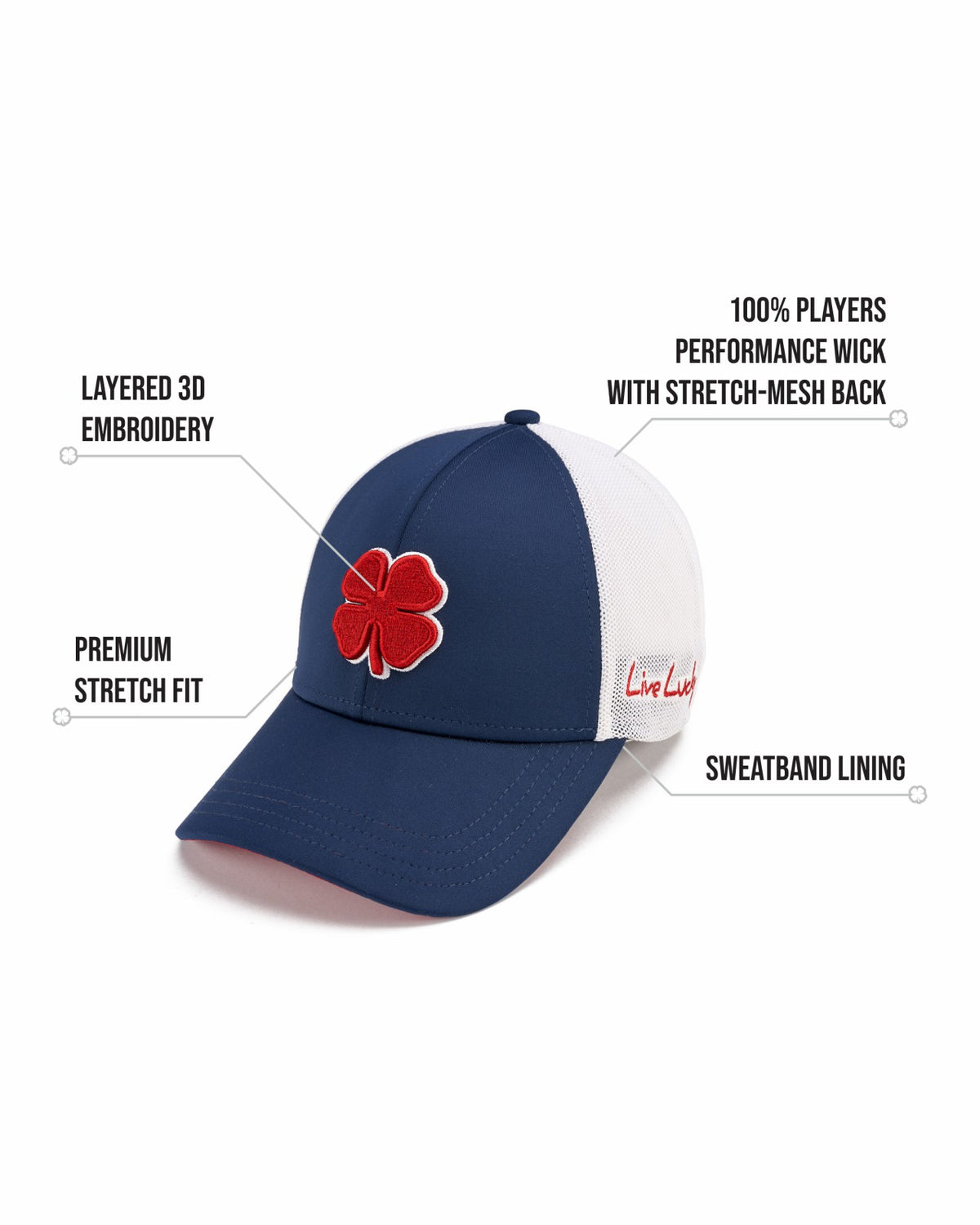 Black Clover Red White and Blue Clover Hat - America 250 Edition