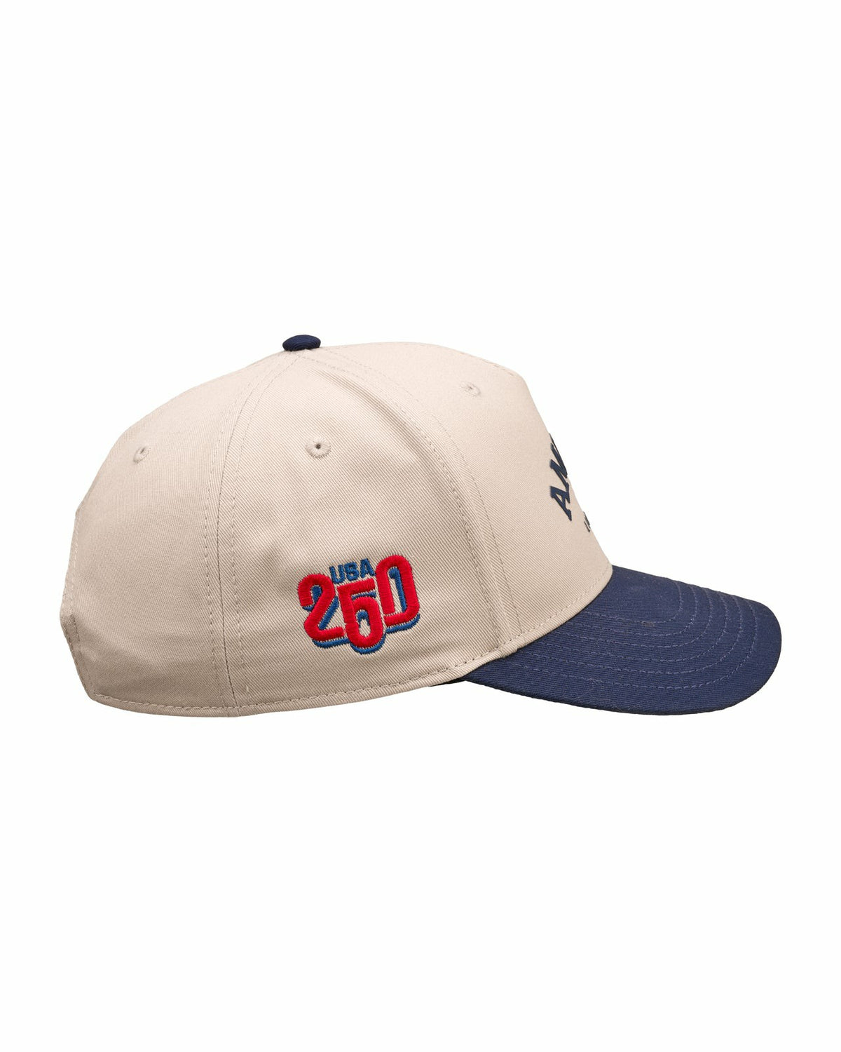 Black Clover Unisex Adjustable Navy and Tan USA Flag Patriotic Hat