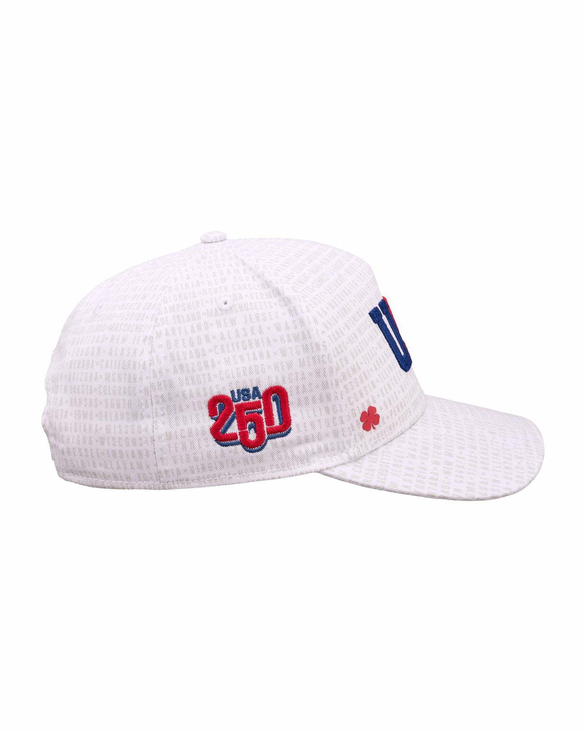 Black Clover Unisex Adjustable White USA Flag Patriotic Hat