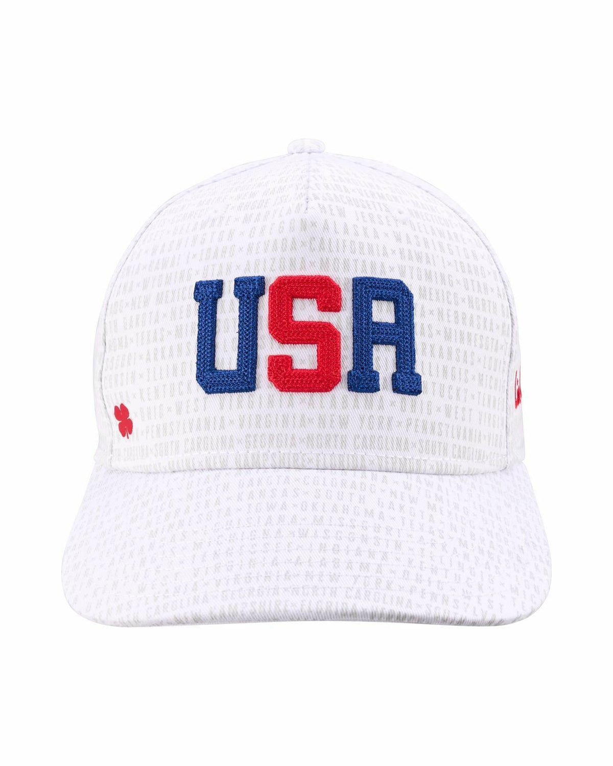 Black Clover Unisex Adjustable White USA Flag Patriotic Hat