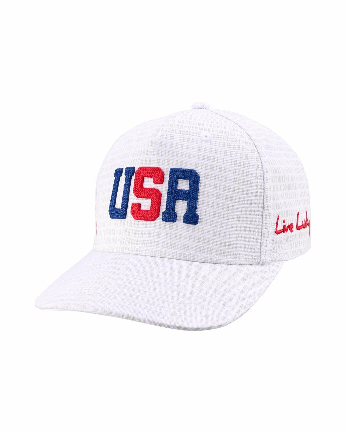 Black Clover Unisex Adjustable White USA Flag Patriotic Hat