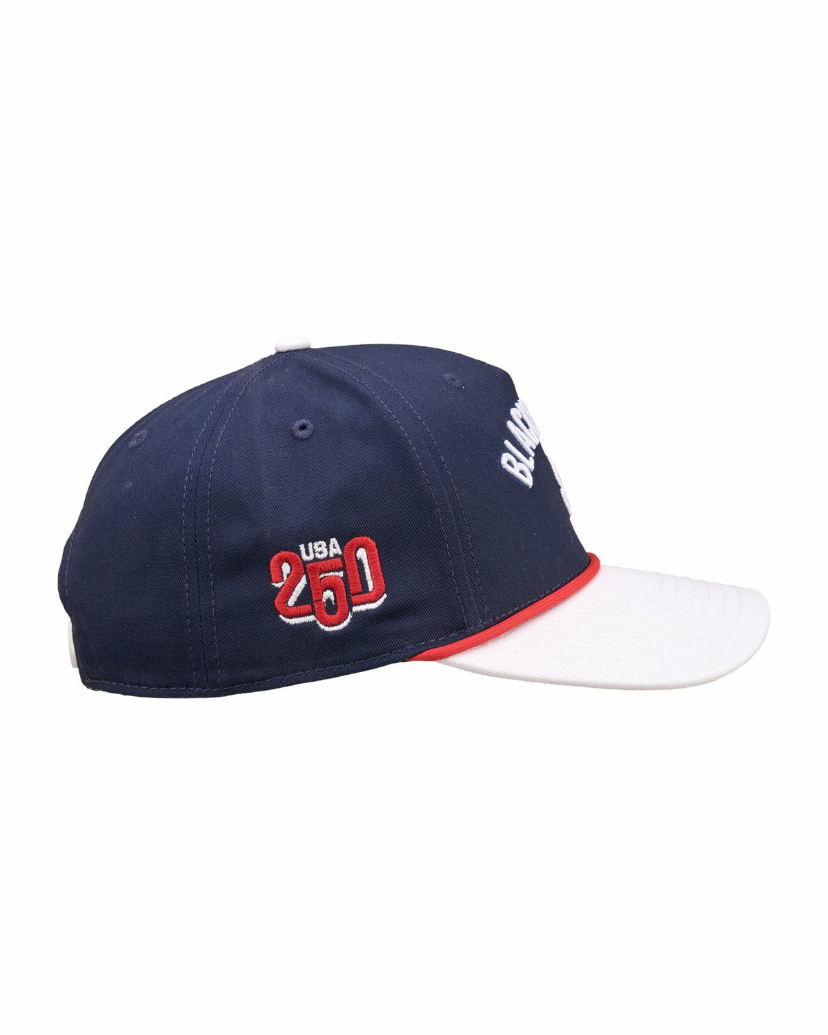 Black Clover Vintage-Inspired Patriotic Navy Hat with White Brim