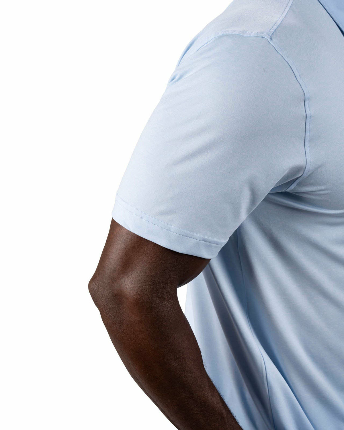 Black Clover Classic Men's Light Blue Golf Polo with Cooling & Breathability