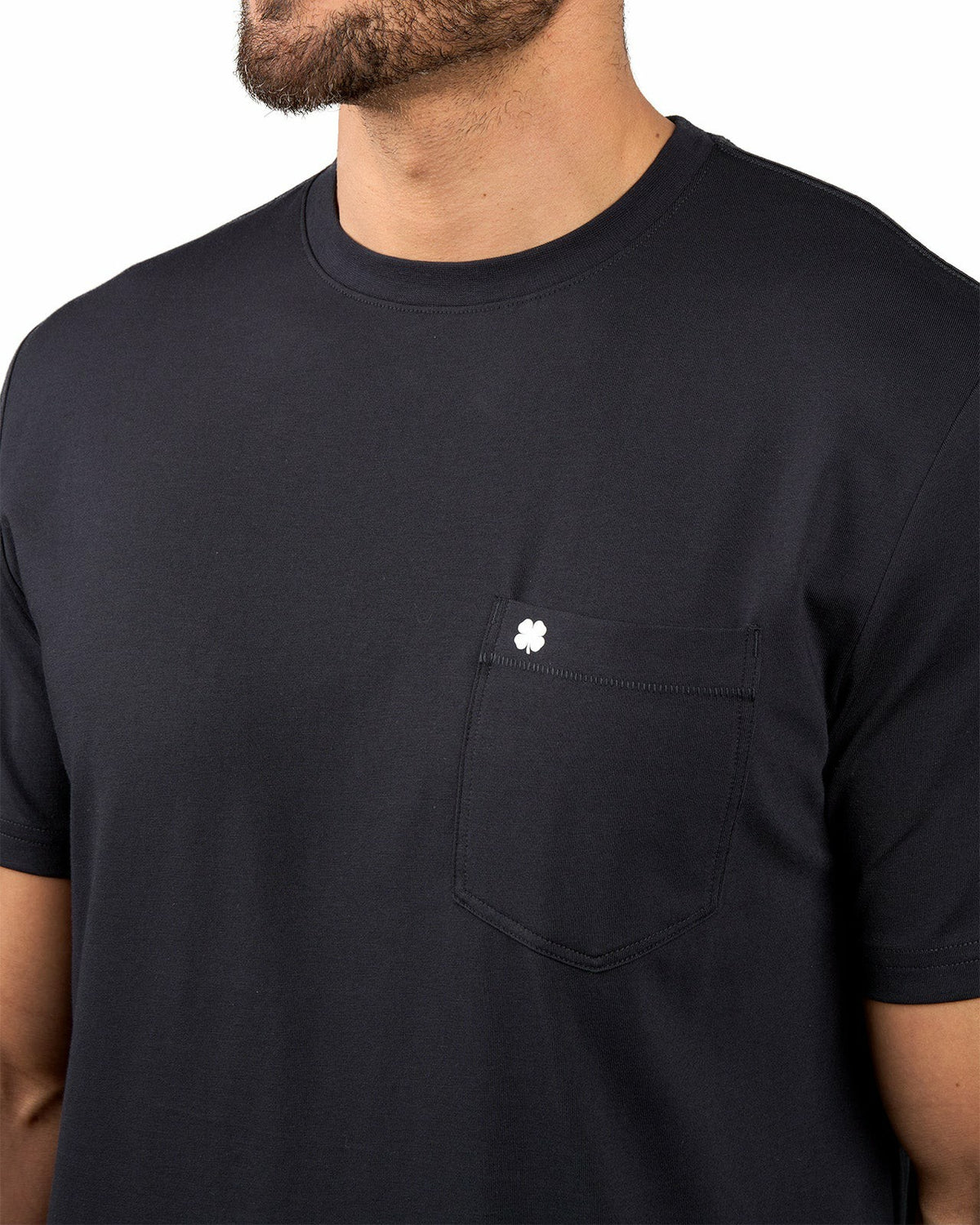 Black Clover Luxe Short-Sleeved Black Tee for Work or Play