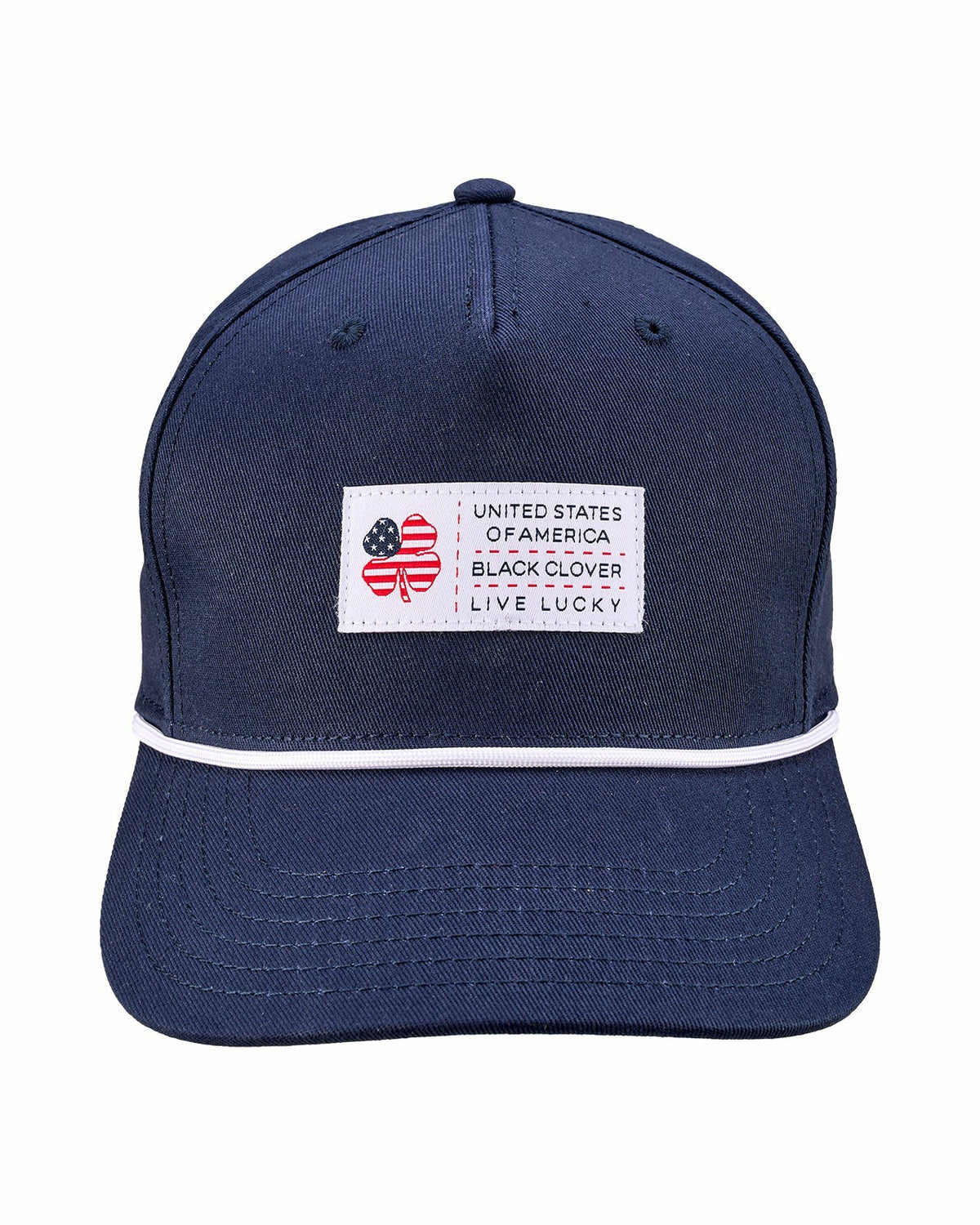 Black Clover Unisex Adjustable Navy USA Flag Patriotic Hat
