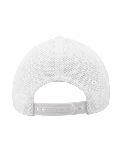 Black Clover White Mesh Golf Hat with Patriotic Clover Logo