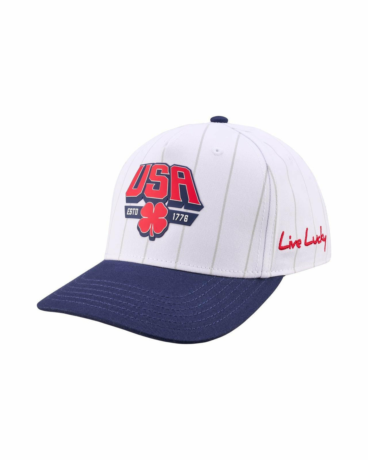 Black Clover Unisex Adjustable White USA Flag Patriotic Hat