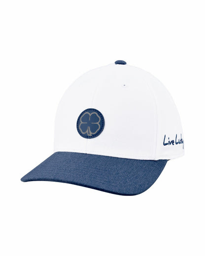 Black Clover White and Blue Stylish Golf Hat for Athletic Lifestyle