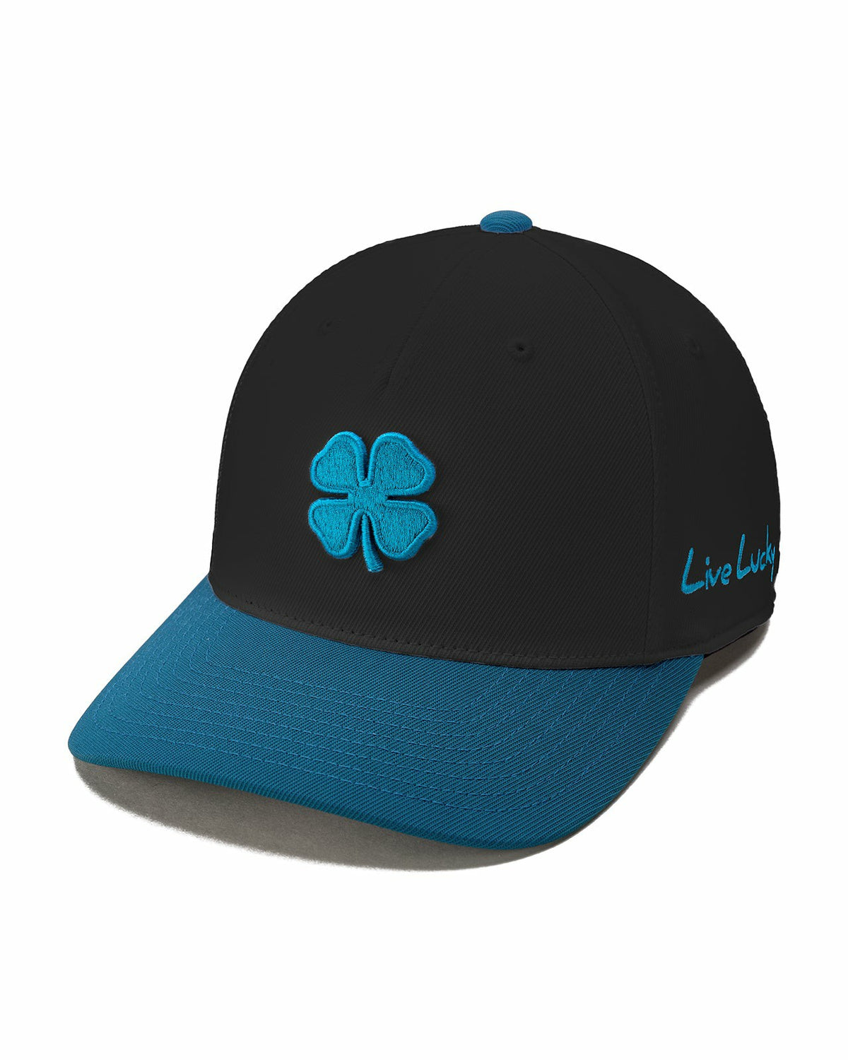 Black Clover Athletic Unisex Black Snapback with Clover Patch for Golf and Lifestyle