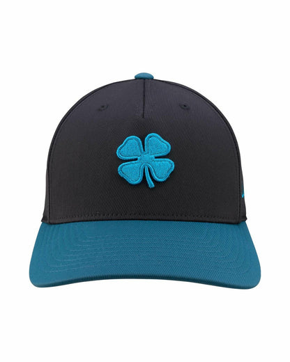 Black Clover Athletic Unisex Black Snapback with Clover Patch for Golf and Lifestyle