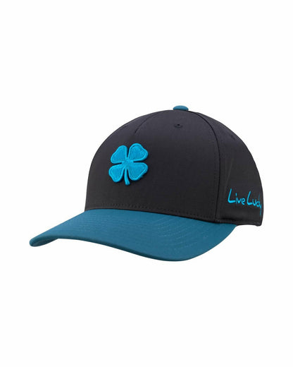 Black Clover Athletic Unisex Black Snapback with Clover Patch for Golf and Lifestyle